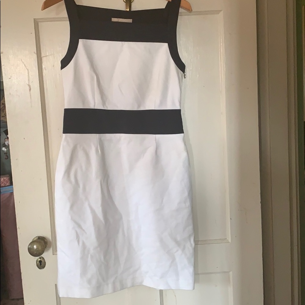 Banana republic dress navy and white
